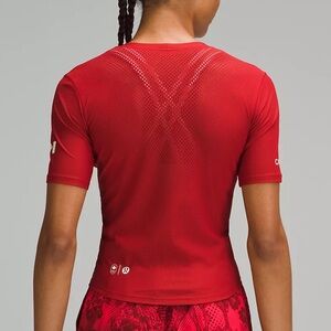 Lululemon Womens Team Canada SenseKnit Short-Sleeve Shirt COC Logo SS New w Tags
